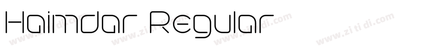 Haimdar Regular字体转换 Haimdar Regular字体转换